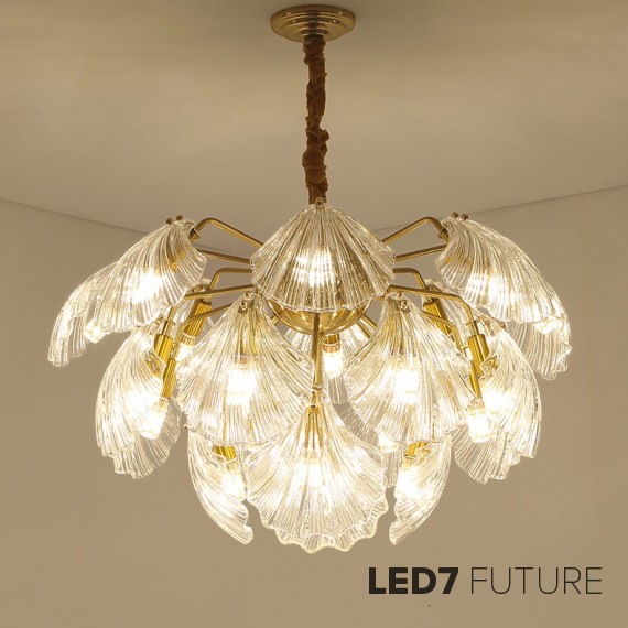 Ritz - Clear Shell Chandelier V2